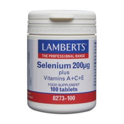 Selenium 200?g Vitamins-A-C-E Vegan 100comp Lamberts