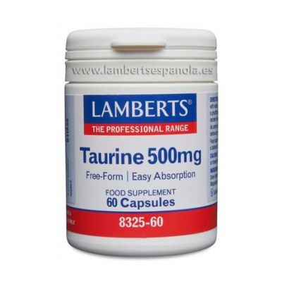 Taurina 500Mg 60caps Lamberts