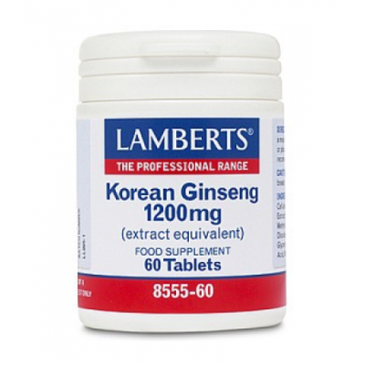 Korean Red Ginseng 1200Mg 60caps Lamberts