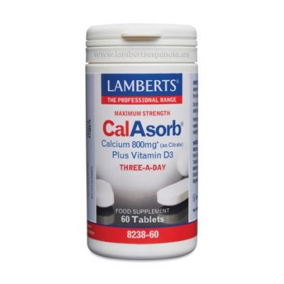 CalAsorb Calcium 800Mg Vegan 60comp Lamberts