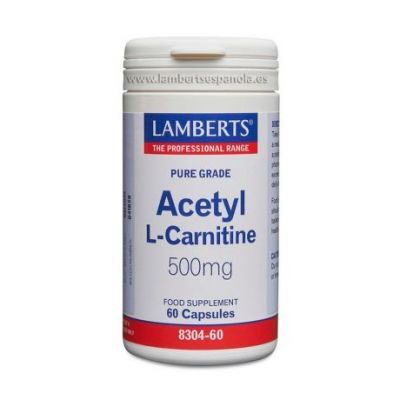 Acetil L-Carnitina 500Mg SinGluten 60caps Lamberts