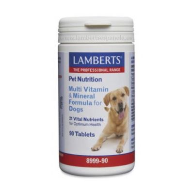 Pet Nutrition Vitamines et Minéraux pour Chiens 90comp Lamberts