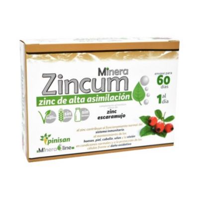 Minera Zincum SinGluten Vegan 60caps Pinisan