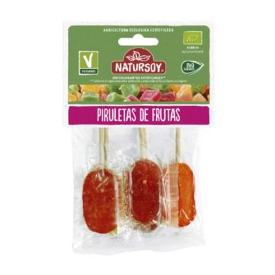 Piruletas 5 Sabores Bolsa Bio Vegan 1ud Natursoy