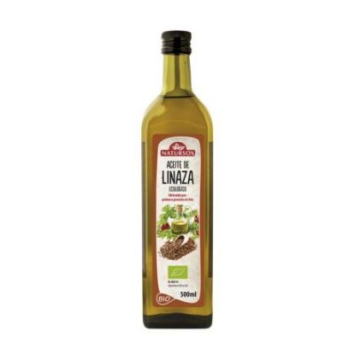 Aceite de Linaza 1ª Presion en Frio Bio 500ml Natursoy