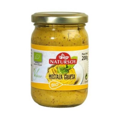 Mostaza Gruesa Crema Bio Vegan 200g Natursoy