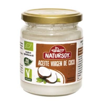 Aceite de Coco Virgen Bio Vegan 400g Natursoy