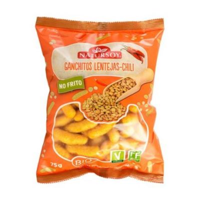 Ganchitos Lentejas Chili Bio Vegan 75g Natursoy