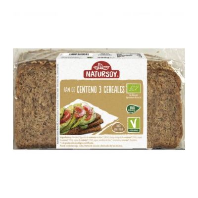 Eco Three Cereal Bread 500g Natursoy