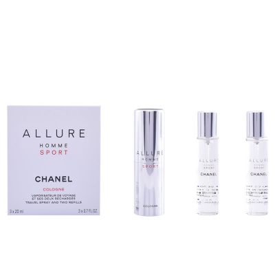 Allure Homme Sport Cologne Vaporizador Deux Recharges 3 X 20 Ml