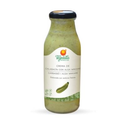 Zucchini Cream with Wakame Seaweed Gluten Free Bio 500ml Vegetalia