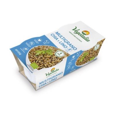 Multigrain Cups with Chia and Flax Gluten Free Bio Vegan 2x125g Vegetalia