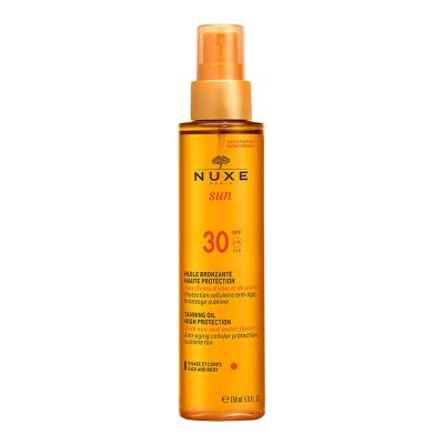 Nuxe Sun Huile Bronzante Haute Protection Spf30 Spray 150 Ml