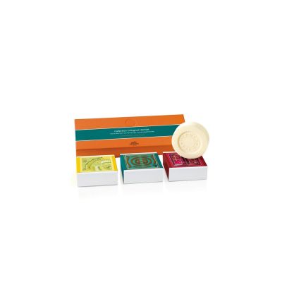 Collection Colognes Hermés (Eov Ere End) Set Of Perfumes Soaps 3 x 100Gr