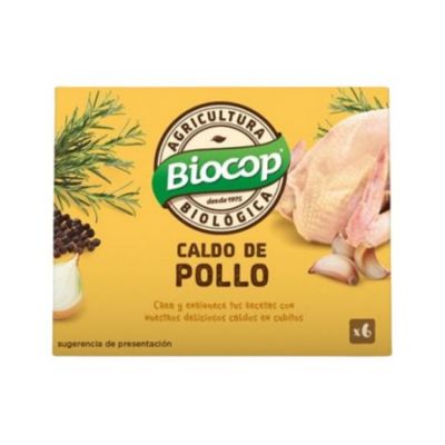 Organic Chicken Broth Cubes 6x11g Biocop