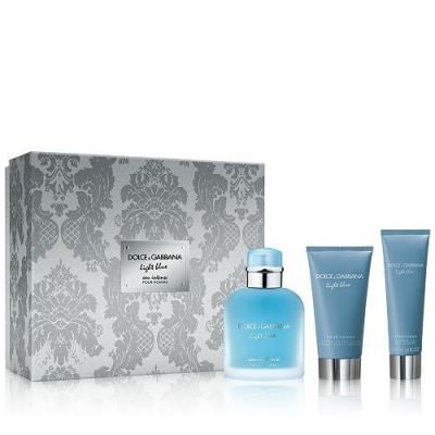 Lote Light Blue Eau Intense Pour Homme Edp 100Ml + After Shave 75Ml + Gel 50Ml