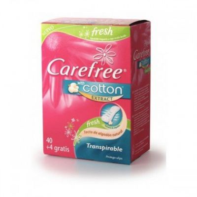 CAREFREE protector transpirable fresh 40+4 uds