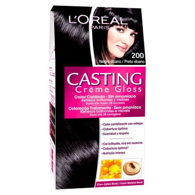 Coloration Casting Crème Gloss Ammonia 200 Black L'Oreal Paris Ebony