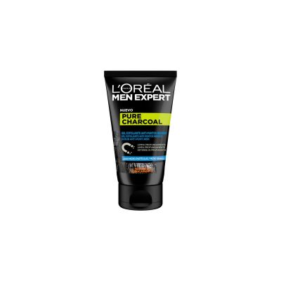 Men Expert Pure Charcoal Gel Exfoliante 100Ml