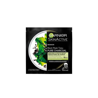 Skin Active Black Mask Tissu Pure Charcoal
