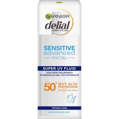 Delial Sensitive Advanced Crema Facial Super Uv Fluid Con Ácido Hialurónico Ip +50 40 Ml