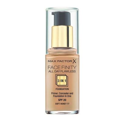 Facefinity All Day Flawless 3 In 1 Foundation #77-Softhoney