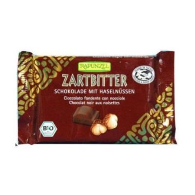 Snack de Chocolate Negro con Avellanas Bio 100g Rapunzel