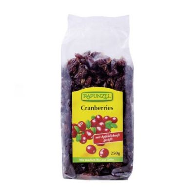 Organic Red Cranberry Cramberries 250g Rapunzel