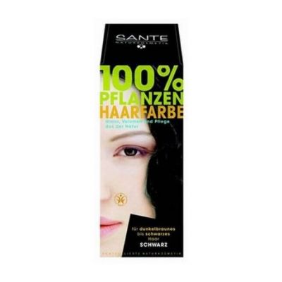 Tinte Negro colorante Vegetal en polvo Bio 100ml Sante