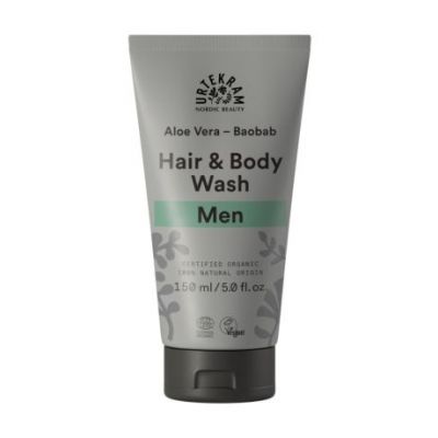 Shampoo and Gel Men Aloe and Baobab Vegan 150ml Urtekram