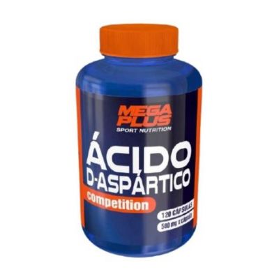 Compétition d'acide D-aspartique 500 mg sans gluten 120 caps Megaplus