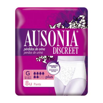 Ausonia Discreet G Plus Culottes-Pantalon pour perte d'urine 8 unités