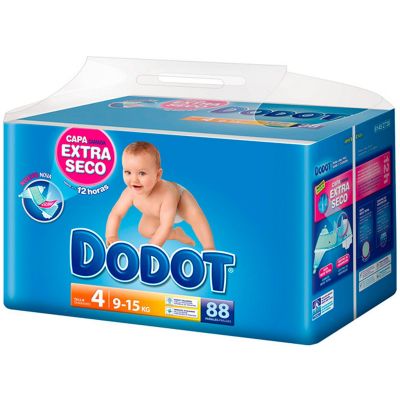 Dodot Couches Stages T4 9-14 Kg 88 Unités
