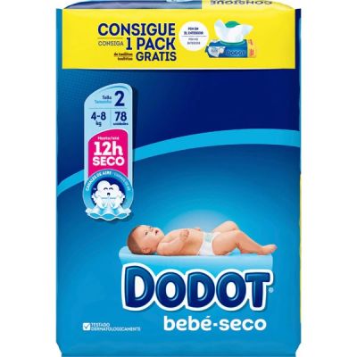 Dodot Stages T2 Couches 4-8 Kg 78 Unités