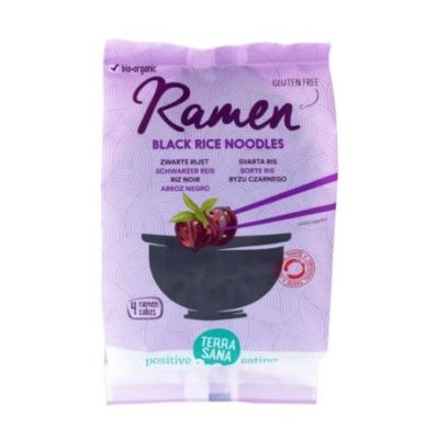 Black Rice Noodles for Ramen 280g Terrasana