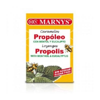 Caramelos Propoleo Mentol y Eucalipto SinAzucar 20uds Marnys