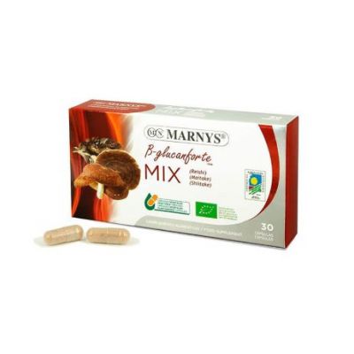 B-Glucanforte Mix Reishi Maitake Shiitake Bio Vegan 30caps Marnys