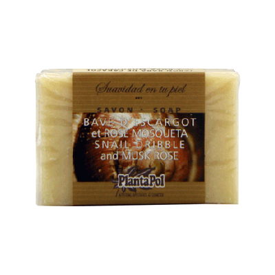 Jabon Baba Caracol Rosa Mosqueta 100g Planta-Pol