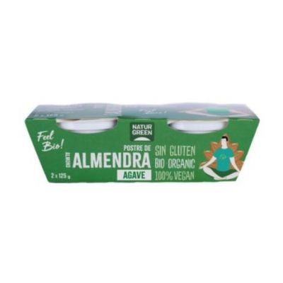Postre Almendra Agave Bio 2x125g Natur Green
