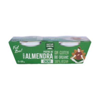 Postre Almendra Cacao Bio 2x125g Natur Green