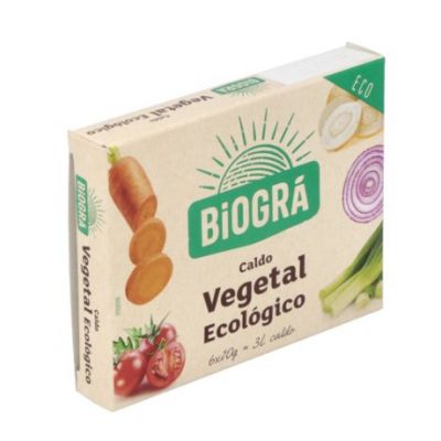 Caldo de Verduras en Cubitos Vegan Bio 66g Biogra