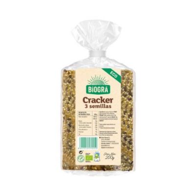 Crackers 3 Semillas Eco 200g Biogra