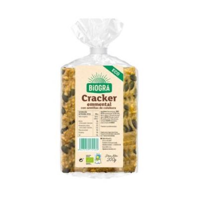 Emmental Crackers Semi Di Zucca Eco 200g Biogra