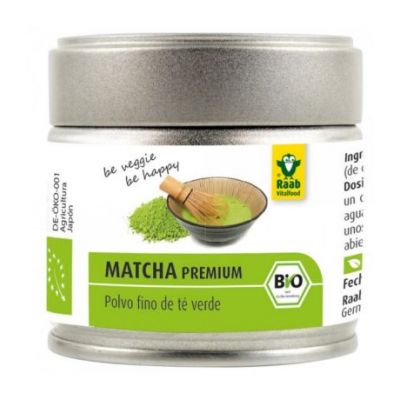 Te Matcha Premium en Polvo Bio Vegan SinGluten 30g Raab
