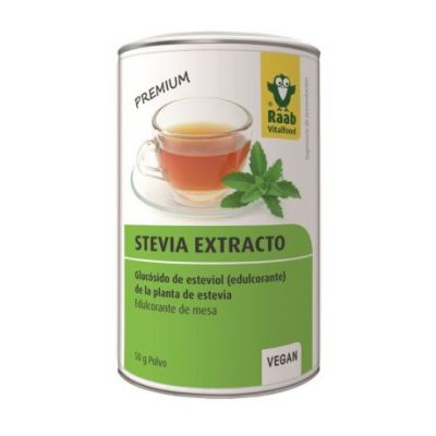 Stevia Premium Extracto en Polvo Vegan 50g Raab