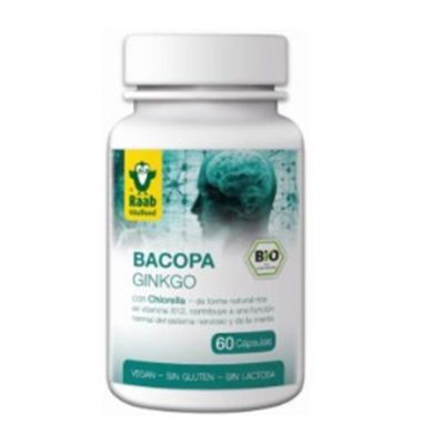 Bacopa Ginko Con Chlorella Cap 550Mg 60caps Raab Vitalfood