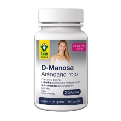 D-Mannose - Arandano Rojo 2.2G 24compr Raab Vitalfood