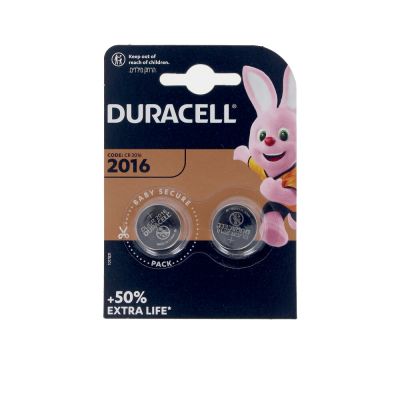 Pack de piles DURACELL BUTTON LITHIUM 3V 2016 DL/CR2016 x 2 unités