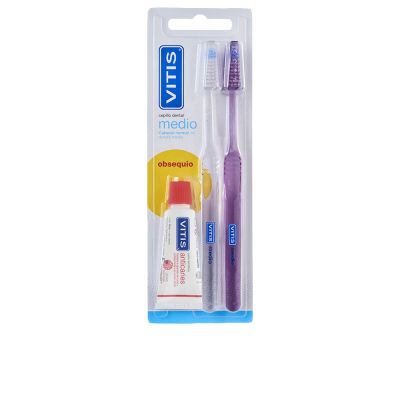 VITIS CEPILLO DENTAL MEDIO LOTE 3 pz