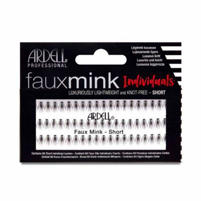 FAUX MINK pestañas individuales negras #short 1 u